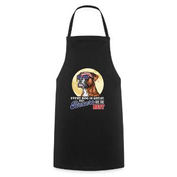 Boxer allemand MAIS LES BOXEURS SONT LES MEILLEURS Cooles - Tablier de cuisine - noir - Devant - AI Model Male 185 dark (185cm)