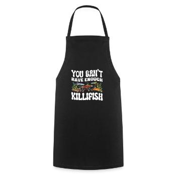 Killifish Owner Aquarium Enthusiasts - Cooking Apron - black - Front - AI Model Male 185 dark (185cm)