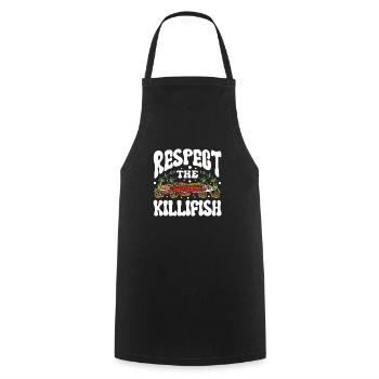 Killifish Owner Aquarium Enthusiasts - Cooking Apron - black - Front - AI Model Male 185 dark (185cm)