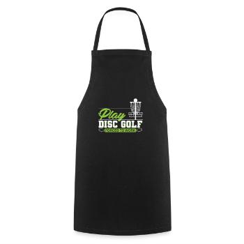 Play Disc Golf - Cooking Apron - black - Front - AI Model Male 185 dark (185cm)