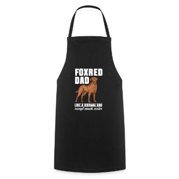 Fuchsroter Labrador Retriever Fox Red Labrador - Kochschürze - Schwarz - Vorne - AI Model Male 185 dark (185cm)