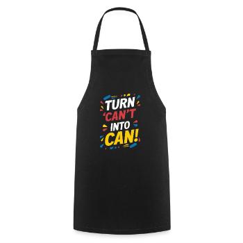 Convertir Impossible de pouvoir être capable - Tablier de cuisine - noir - Devant - AI Model Male 185 dark (185cm)