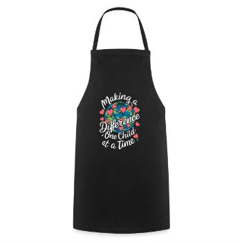 Sonderpädagogik-lehrer "sped Teacher Inclusion" - Cooking Apron - black - Front - AI Model Male 185 dark (185cm)