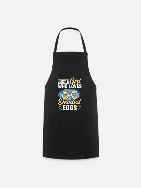 Gefüllte Eier Deviled Eggs - Kochschürze - Schwarz