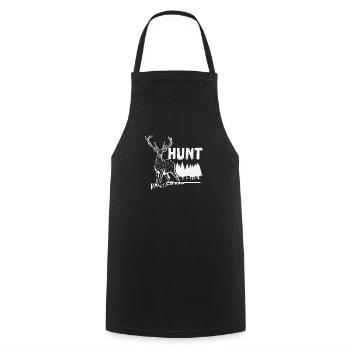 Hunt Deer Hunt Wild Animals - Cooking Apron - black - Front - AI Model Male 185 dark (185cm)