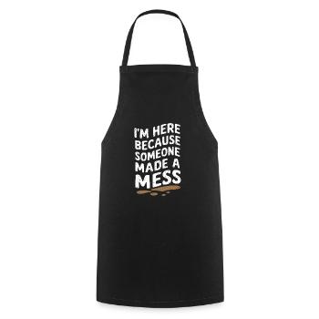 School administrators School staff Caretakers - Cooking Apron - black - Front - AI Model Male 185 dark (185cm)