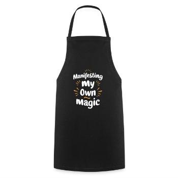 Manifesting My Own Magic Motivation - Cooking Apron - black - Front - AI Model Male 185 dark (185cm)