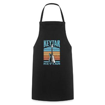 Keytar Keyboard Gift - Cooking Apron - black - Front - AI Model Male 185 dark (185cm)