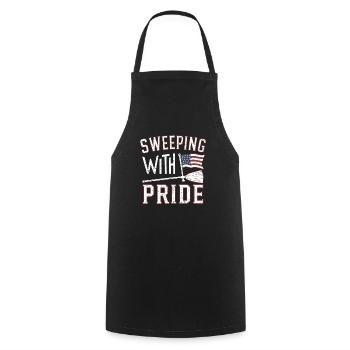 School administrators School staff Caretakers - Cooking Apron - black - Front - AI Model Male 185 dark (185cm)