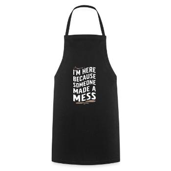 School administrators School staff Caretakers - Cooking Apron - black - Front - AI Model Male 185 dark (185cm)