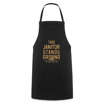 School administrators School staff Caretakers - Cooking Apron - black - Front - AI Model Male 185 dark (185cm)