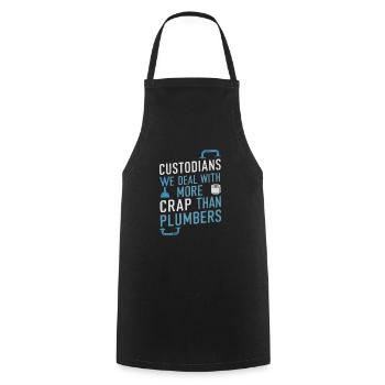 School administrators School staff Caretakers - Cooking Apron - black - Front - AI Model Male 185 dark (185cm)
