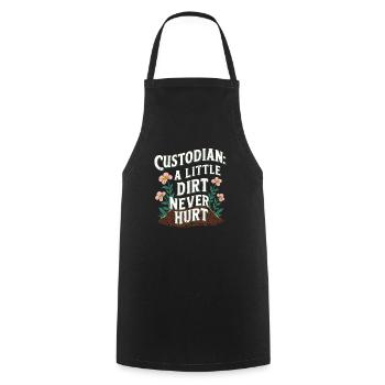 School administrators School staff Caretakers - Cooking Apron - black - Front - AI Model Male 185 dark (185cm)