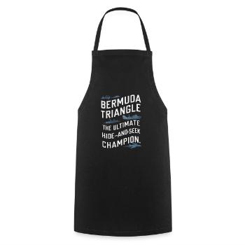Mysterious disappearances in the Bermuda Triangle - Cooking Apron - black - Front - AI Model Male 185 dark (185cm)