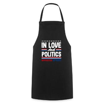 In Love And Politics Unity Patriotic American - Kochschürze - Schwarz - Vorne - AI Model Male 185 dark (185cm)