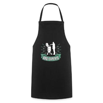 BBQ Expert Funny Meat Lover Meat Eater - Cooking Apron - black - Front - AI Model Male 185 dark (185cm)