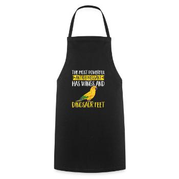 Parakeet, Parrot, Parakeet, Bird - Cooking Apron - black - Front - AI Model Male 185 dark (185cm)