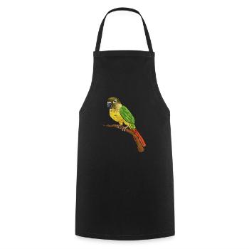 Perruche Molina Perroquet Perruche oiseau - Tablier de cuisine - noir - Devant - AI Model Male 185 dark (185cm)