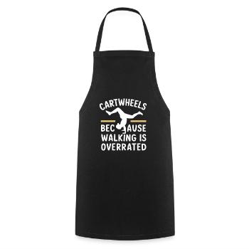 Cartwheeling Gymnastics Gymnast Costume Cartwheel - Cooking Apron - black - Front - AI Model Male 185 dark (185cm)