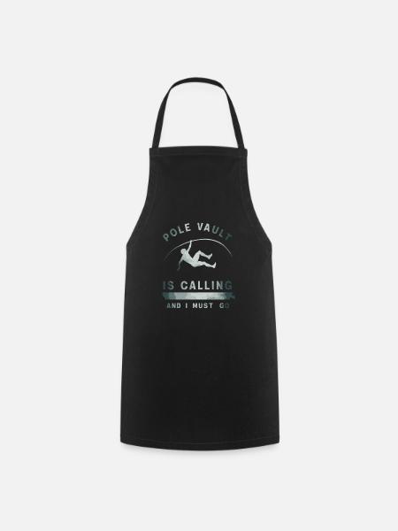 Stabhochspringer-Geschenk - Kochschürze - Schwarz