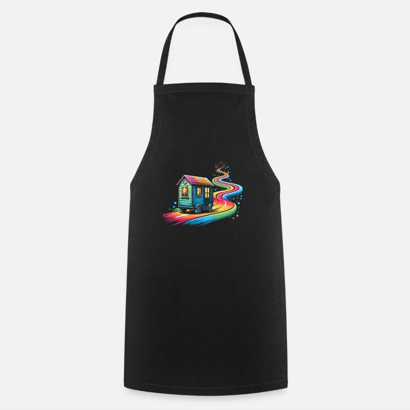 Rolling Tiny House Mode de vie minimaliste - Tablier de cuisine - noir