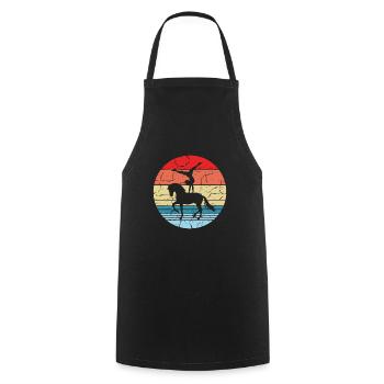 Loves Horse Vaulting Gift - Cooking Apron - black - Front - AI Model Male 185 dark (185cm)