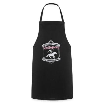 Loves Horse Vaulting Gift - Cooking Apron - black - Front - AI Model Male 185 dark (185cm)