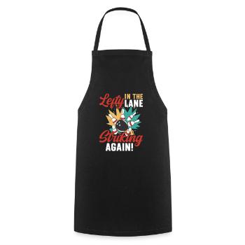 Bowling Left-handed Left-handed bowler - Cooking Apron - black - Front - AI Model Male 185 dark (185cm)