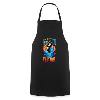 Cartwheeling Gymnastics Gymnast Costume Cartwheel - Cooking Apron - black - Front - AI Model Male 185 dark (185cm)