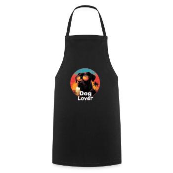 Dog Lover DesignAnimal Lover Dog Owner Gift - Cooking Apron - black - Front - AI Model Male 185 dark (185cm)
