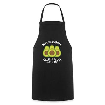 Polyamorous Community Polyamorous Parenting - Cooking Apron - black - Front - AI Model Male 185 dark (185cm)