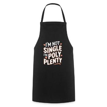Polyamorous Community Polyamorous Parenting - Cooking Apron - black - Front - AI Model Male 185 dark (185cm)