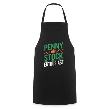 Stock market traders, forex traders, investor trading - Cooking Apron - black - Front - AI Model Male 185 dark (185cm)