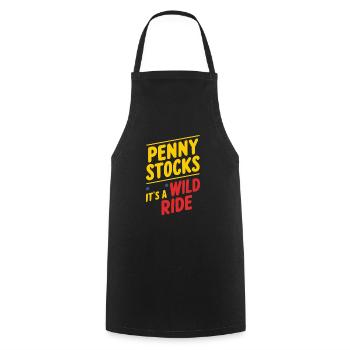 Stock market traders, forex traders, investor trading - Cooking Apron - black - Front - AI Model Male 185 dark (185cm)