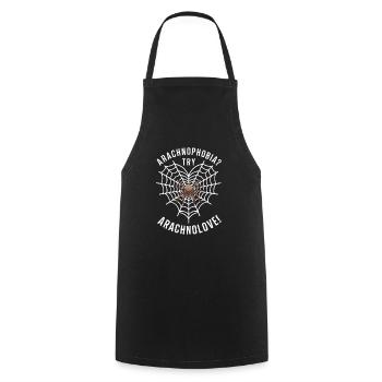 Pet Spider, Tarantula, Spider Lover - Cooking Apron - black - Front - AI Model Male 185 dark (185cm)