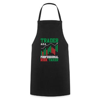 Trading Crypto Stock Market Investor Day Trader - Tablier de cuisine - noir - Devant - AI Model Male 185 dark (185cm)