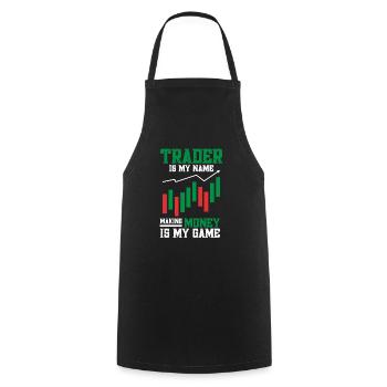 Trading Crypto Stock Market Investor Day Trader - Tablier de cuisine - noir - Devant - AI Model Male 185 dark (185cm)