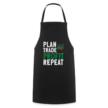 Trading Crypto Stock Market Investor Day Trader - Tablier de cuisine - noir - Devant - AI Model Male 185 dark (185cm)