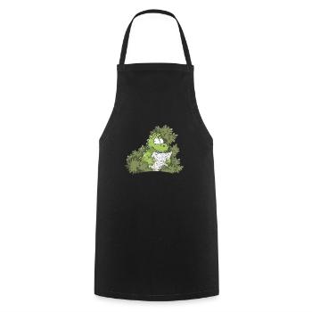 The Humor of Paleontology Dinosaurs - Cooking Apron - black - Front - AI Model Male 185 dark (185cm)