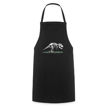 The Humor of Paleontology Dinosaurs - Cooking Apron - black - Front - AI Model Male 185 dark (185cm)