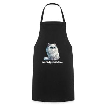 PERSIAN CAT LOVER Persian Cat Owner - Cooking Apron - black - Front - AI Model Male 185 dark (185cm)