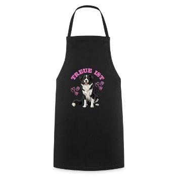 Chien Maman FIDELITY IS BORDER COLLIE Propriétaire de chien - Tablier de cuisine - noir - Devant - AI Model Male 185 dark (185cm)