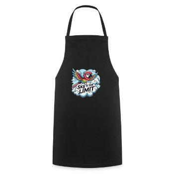 Limitless Possibilities Sky's The Limit Bird - Cooking Apron - black - Front - AI Model Male 185 dark (185cm)