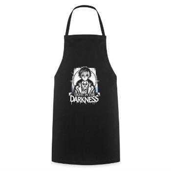 Art de l’anime et esthétique gothique pour la mode alternative - Tablier de cuisine - noir - Devant - AI Model Male 185 dark (185cm)