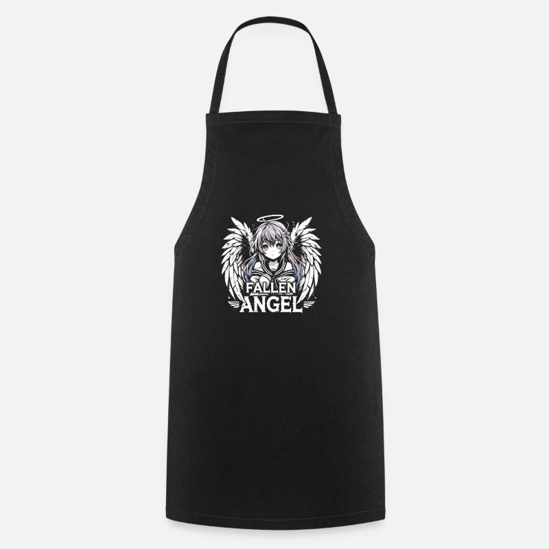 Art de l’anime et esthétique gothique pour la mode alternative - Tablier de cuisine - noir