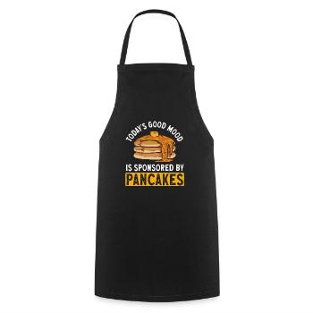 Pancake Breakfast Pancakes - Cooking Apron - black - Front - AI Model Male 185 dark (185cm)