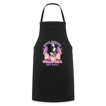 MEILLEURE MAMIE BORDER COLLIE DU MONDE Vintage - Tablier de cuisine - noir - Devant - AI Model Male 185 dark (185cm)