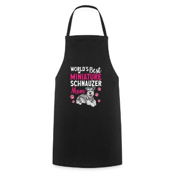 Schnauzer nain Chien Schnauzer - Tablier de cuisine - noir - Devant - AI Model Male 185 dark (185cm)