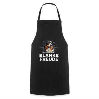 Australian Shepherd BLANKE FREUDE AUSSIE - Kochschürze - Schwarz - Vorne - AI Model Male 185 dark (185cm)