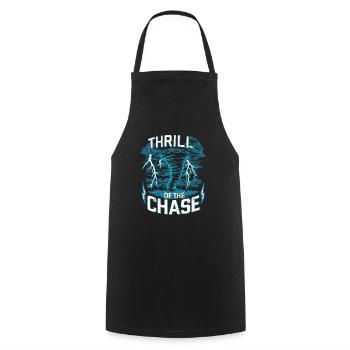 Découvrez le monde fascinant de la chasse aux tornades - Tablier de cuisine - noir - Devant - AI Model Male 185 dark (185cm)